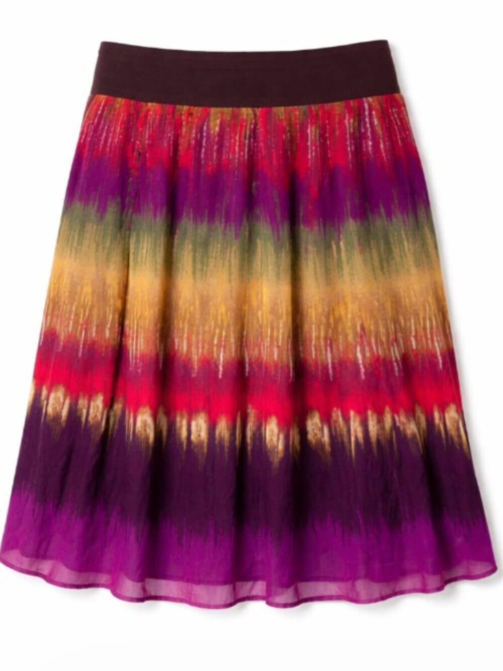 JM Collection Women 14P Tribal Beat Multicolor Skirt Stretch Waistband Festive - Picture 11 of 11